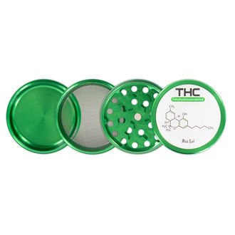 Triturador de metal Black Leaf THC (4 peças)