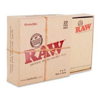 Bolsa de papel vegetal revestida a silicone RAW (20 unidades)