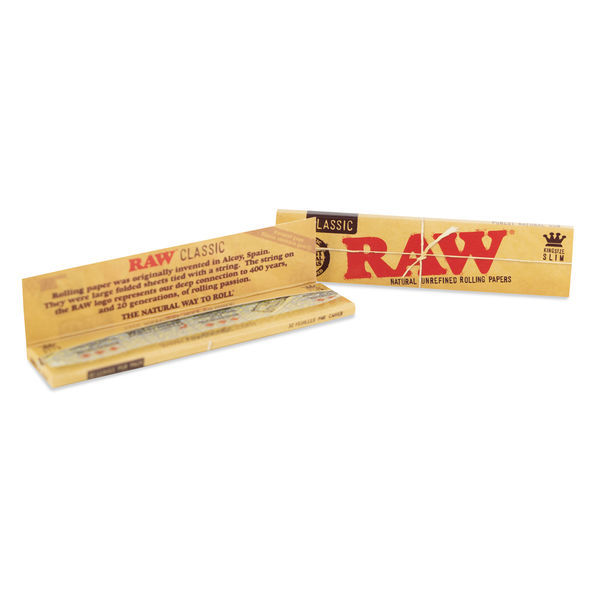Folhas para enrolar RAW King Size Slim