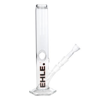 EHLE Glass Ice Bong Black Hole com orifício para carburador