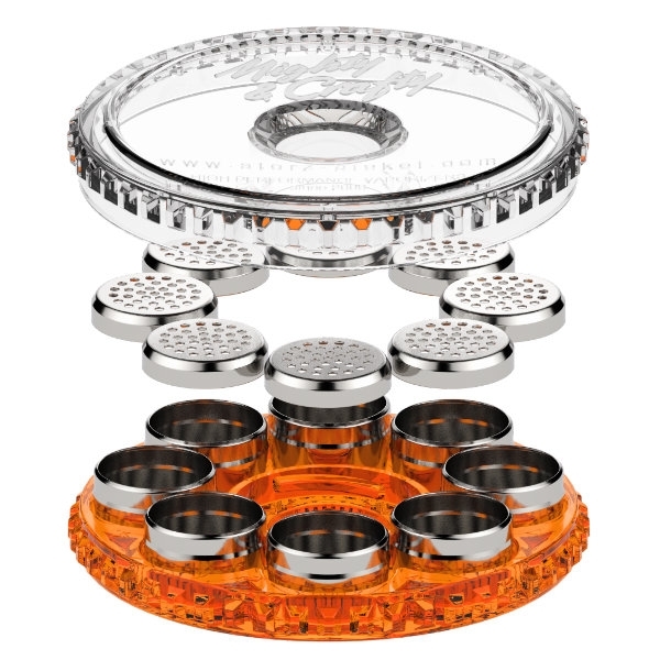 Carregador com 8 cápsulas de doseamento