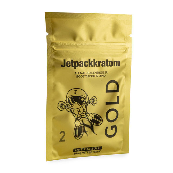 Jetpackkratom GOLD 80mg Extracto - Cápsulas
