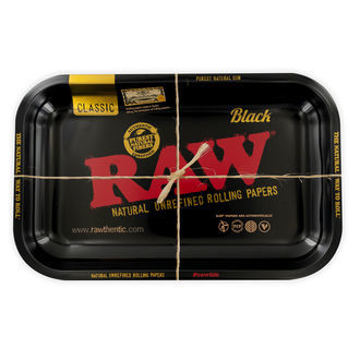 Tabuleiro de enrolar RAW PRETO