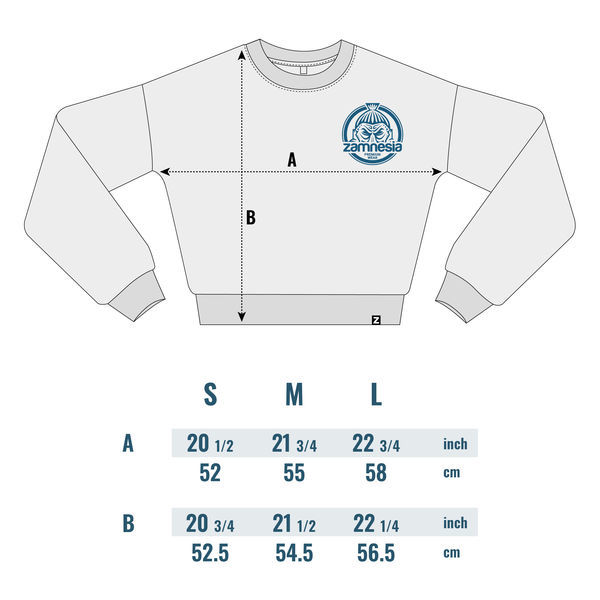 Zamnesia crop top sweater | mulher