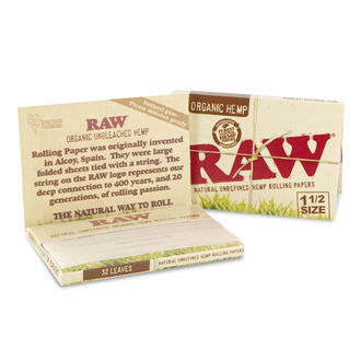 RAW Papel de Cânhamo para Enrolar 1½