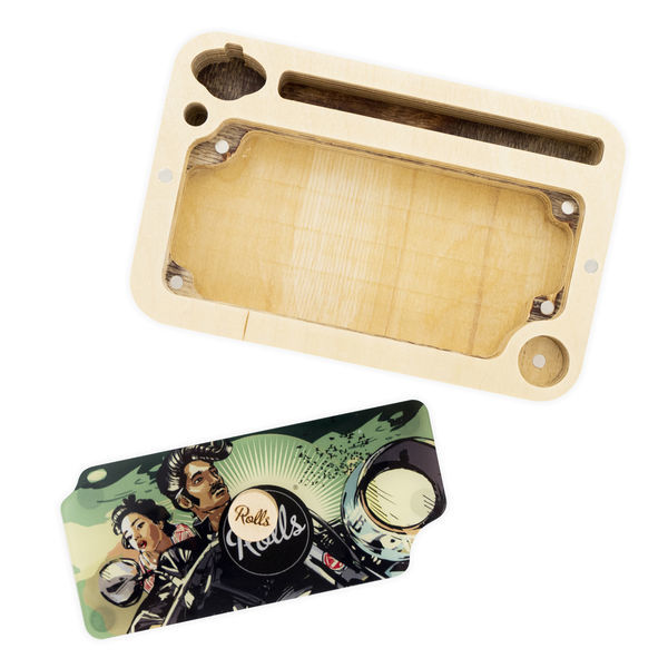 Tabuleiro de enrolar com compartimento secreto (Rolls)