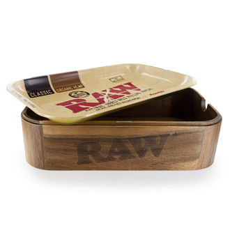 Caixa de Madeira RAW com Tampa em Tabuleiro