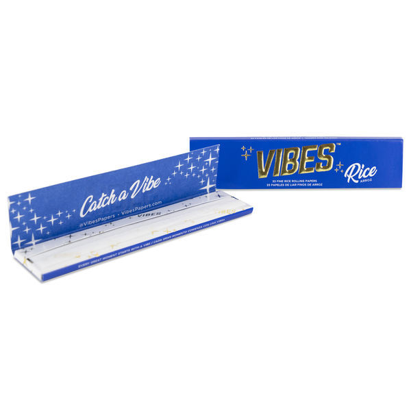 Vibes King Size Slim Folhas de Papel de Arroz