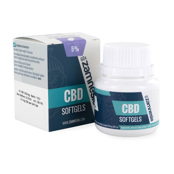 CBD Softgel Cápsulas 5% (Zamnesia)