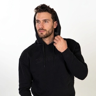 Sweatshirt com capuz bordada Zamnesia | Preto