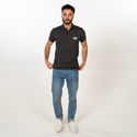 Polo Zamnesia com logótipo | Cinzento