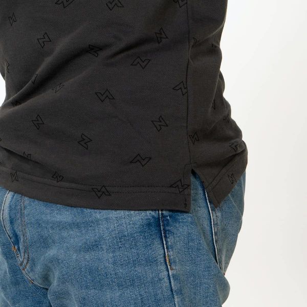 Polo Zamnesia com logótipo | Cinzento