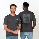 T-shirt gráfica Zamnesia Icon | Cinzenta