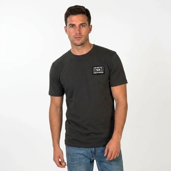 T-shirt gráfica Zamnesia Icon | Cinzenta