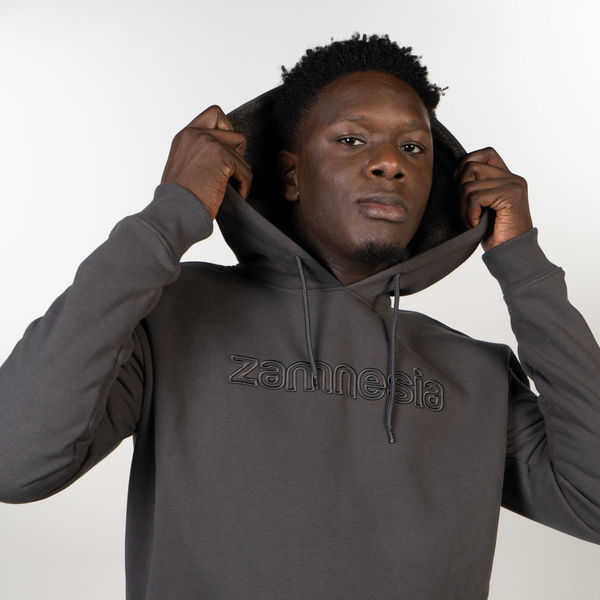 Hoodie bordado Zamnesia | Cinzento