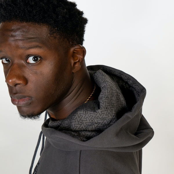 Hoodie bordado Zamnesia | Cinzento