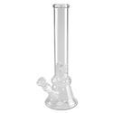 Bong de vidro transparente em linha reta