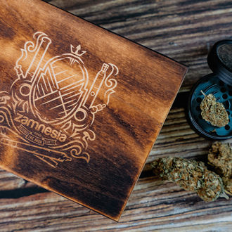 Caixa de armazenamento em madeira Zamnesia (Calumet)