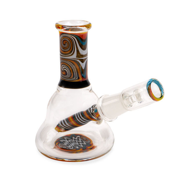 Mini Bong de Óleo com Espiral Laranja (Black Leaf)