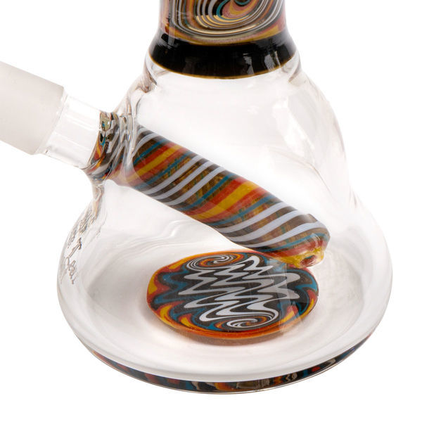 Mini Bong de Óleo com Espiral Laranja (Black Leaf)