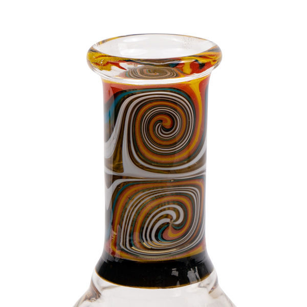 Mini Bong de Óleo com Espiral Laranja (Black Leaf)