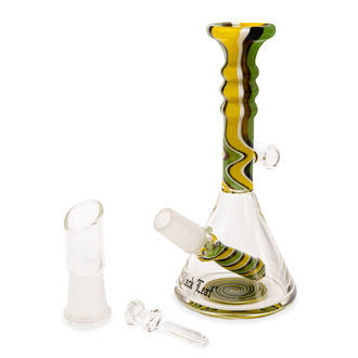 Mini Bong de Óleo Verde Espiral (Black Leaf)