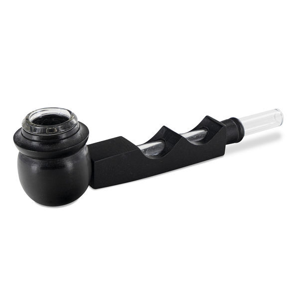 Cachimbo híbrido de vidro/madeira Wave