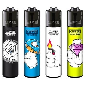 Isqueiro M&atilde;os de desenho animado (Clipper)