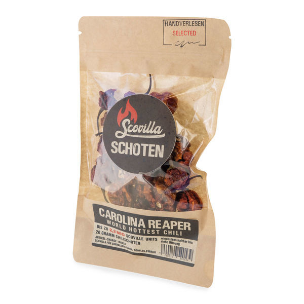 Malaguetas Carolina Reaper Secas (Scovilla)