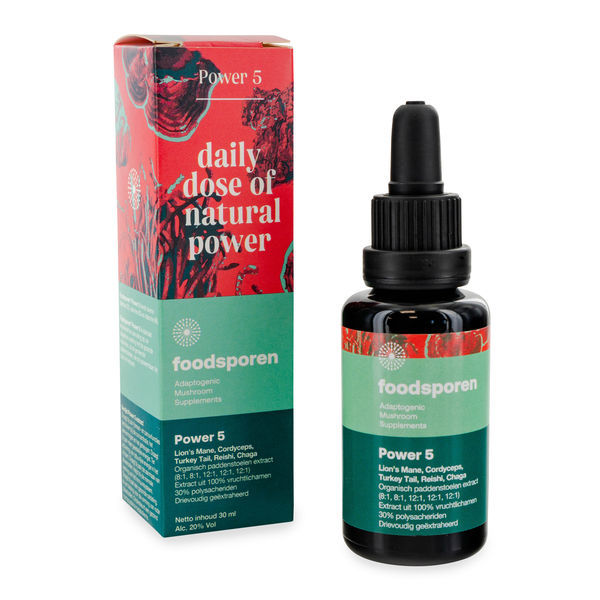 Power 5 Mushroom Tincture (Foodsporen)