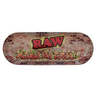 Tabuleiro metálico para enrolar em formato de prancha de skate (RAW)