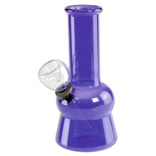 Mini bong de vidro transparente