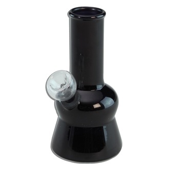 Mini bong de vidro transparente