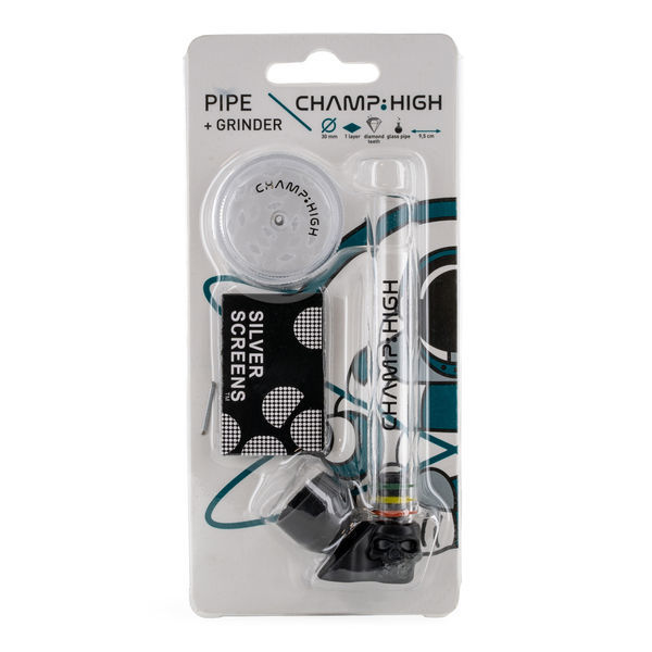 Pack de Cachimbo e Grinder (Champ High)