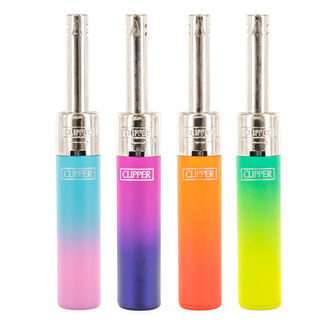 Isqueiro Clipper Minitube Metálico com Efeito Gradiente