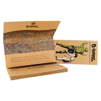 G-Rollz papeis para enrolar não branqueados + tips & tabuleiro