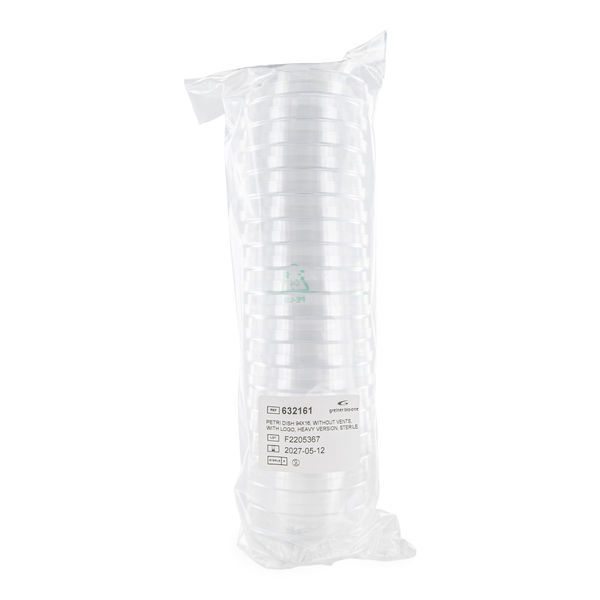 20 caixas de Petri de plástico estéreis (Greiner)