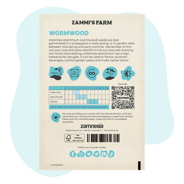 Sementes de absinto (Artemisia absinthium)