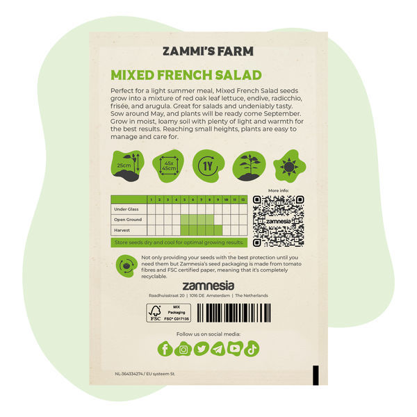 Sementes de Alface Francesa Mista (Lactuca sativa)