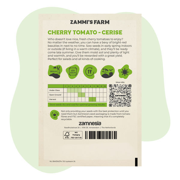 Sementes de tomate-cereja Cerise (Lycopersicon esculentum)