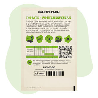 Sementes de tomate Great White Beefsteak (Solanum lycopersicum)