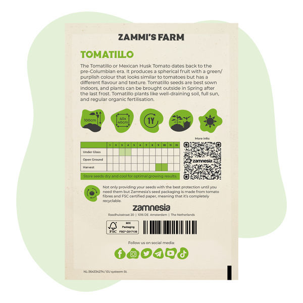 Sementes de tomatillo (Physalis ixocarpa)