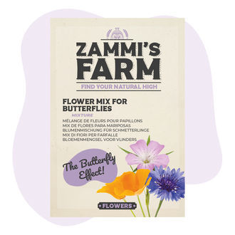 Mistura de sementes de flores para borboletas