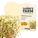 Sementes para mistura de saladas germinadas