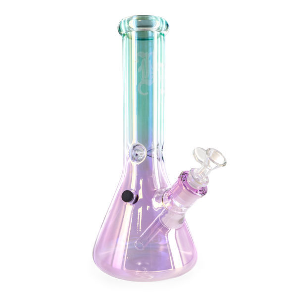 Bong de gelo "Glass Rainbow" (Black Leaf)