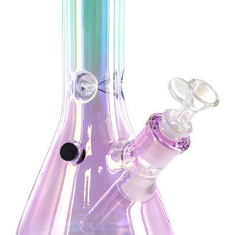 Bong de gelo "Glass Rainbow" (Black Leaf)