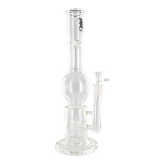 Bong em vidro com triplo percolador (Black Leaf)