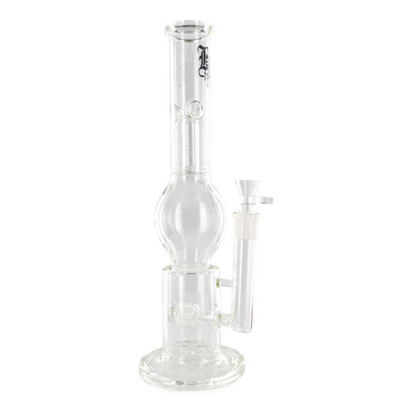 Bong de vidro Triple Percolator (Black Leaf)