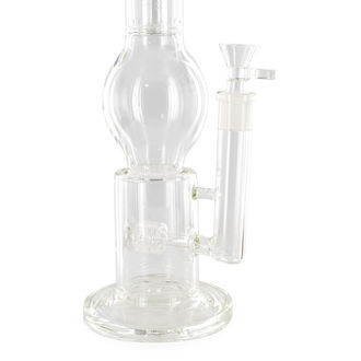 Bong de vidro Triple Percolator (Black Leaf)