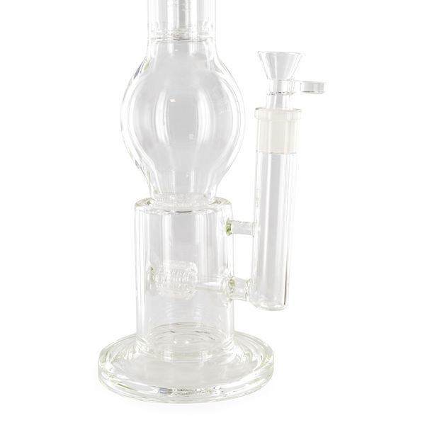 Bong de vidro Triple Percolator (Black Leaf)
